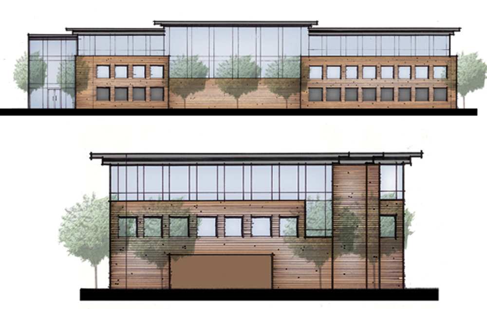 Renderings of the Blue Barn in Oakland California