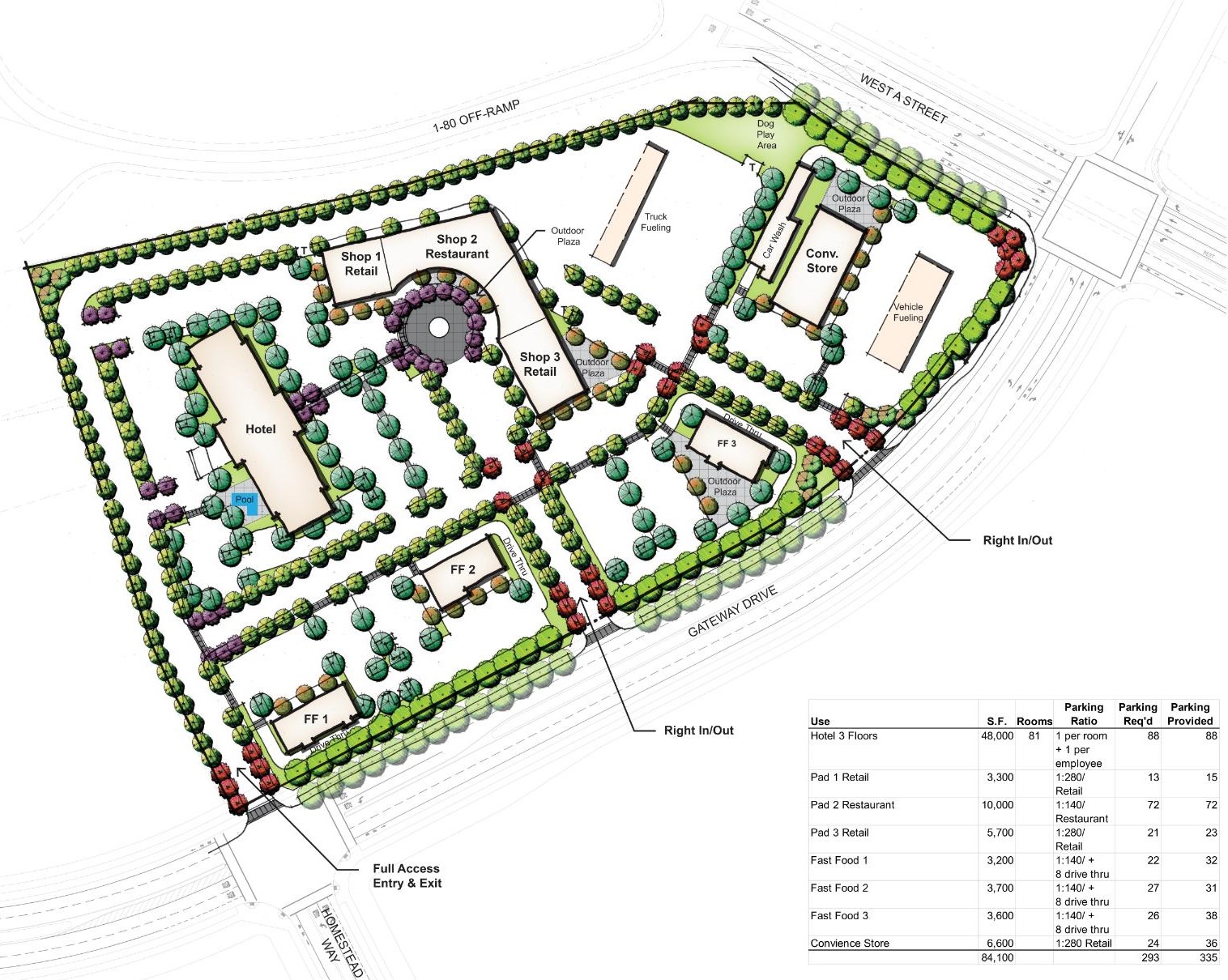 Mockup of an architectural design for The Orchards in Dixon California