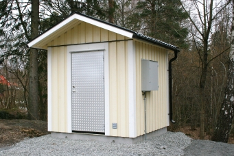 Tryckstegringsstation-Overbyggnad